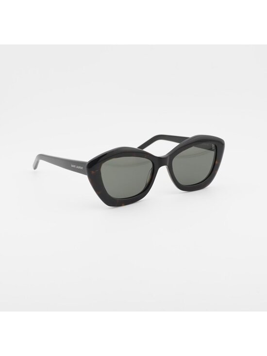 Saint Laurent SL68 002 Sunglasses Havana Cat Eye Frame, Grey Lenses main image 8